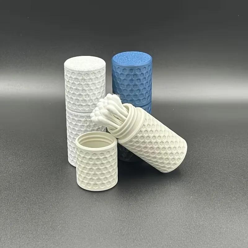 1‑Pack 3D‑Printed Portable Travel Storage Box, Holds Beans, Cotton Swabs, Toothpicks & Small Items, Space‑Saving Design