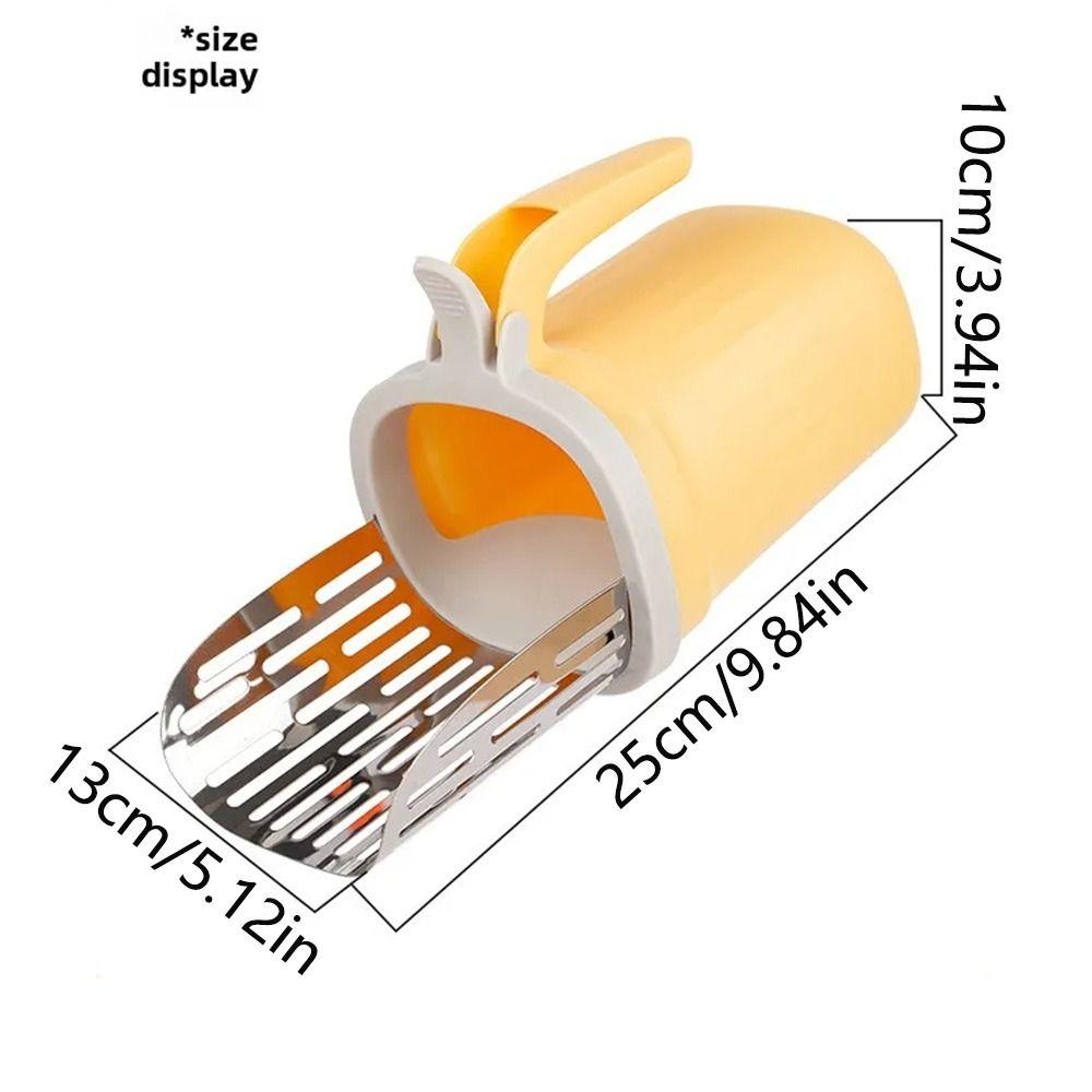 Stainless Steel Cat Litter Shovel Large Capacity Toilet Garbage Picker Kitty Poop