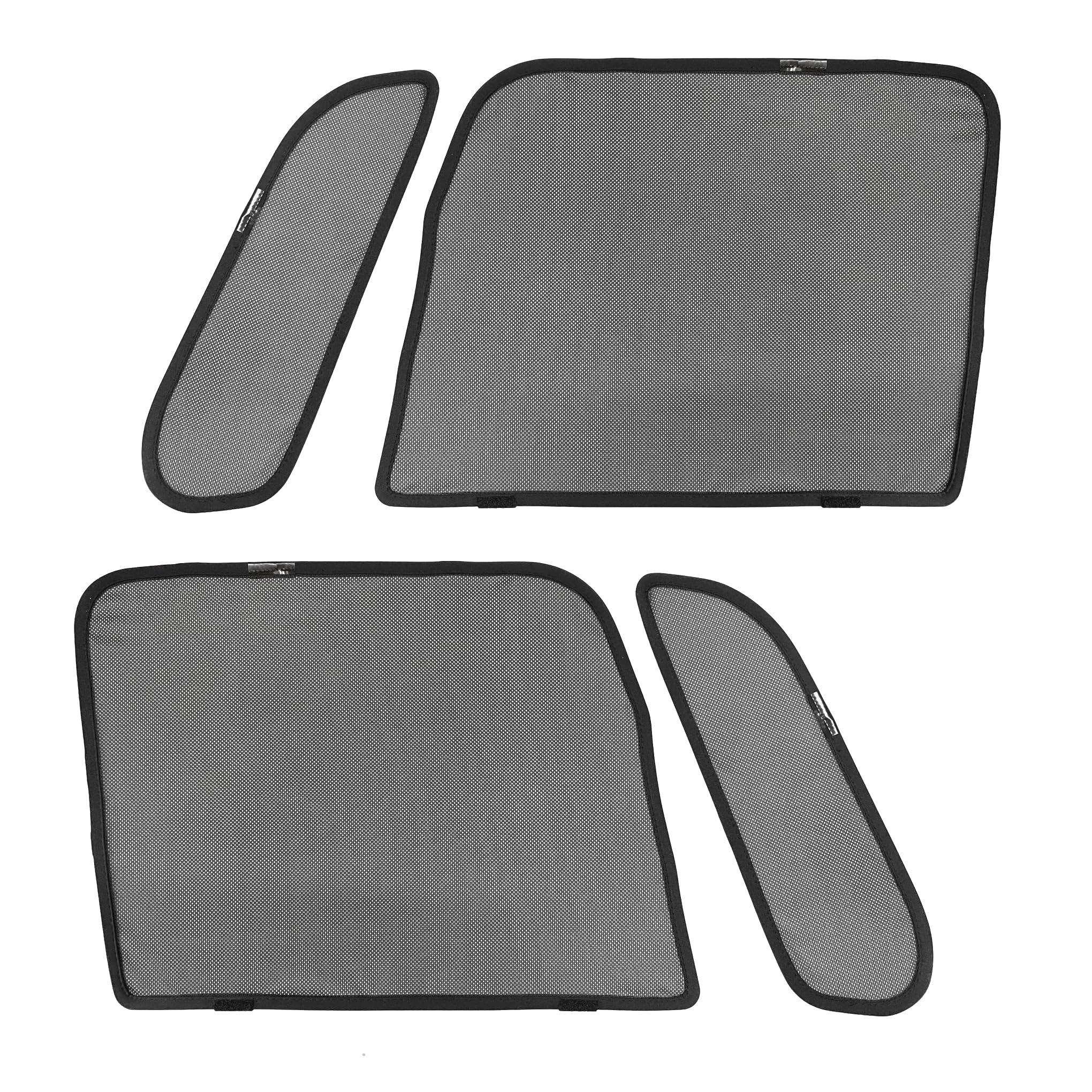 

CGP Mesh Curtains for Front and Side Triangular Blackout Car for NBOX Window Vehicle-Specific Full-Size Windows, 4-Piece Set, Shades/Sunshades серый