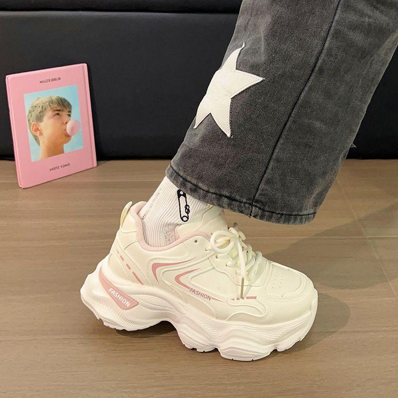 New women's shoes versatile platform ins dad shoes autumn high-value small fragrant sports casual shoes