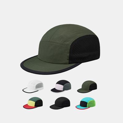 Ultraleichte 5-Panel-Netzkappe Schnelltrocknend Atmungsaktiv Laufkappe Outdoor-Sportmütze Für Radfahren Baseball Trailrunning Snapback-Mütze