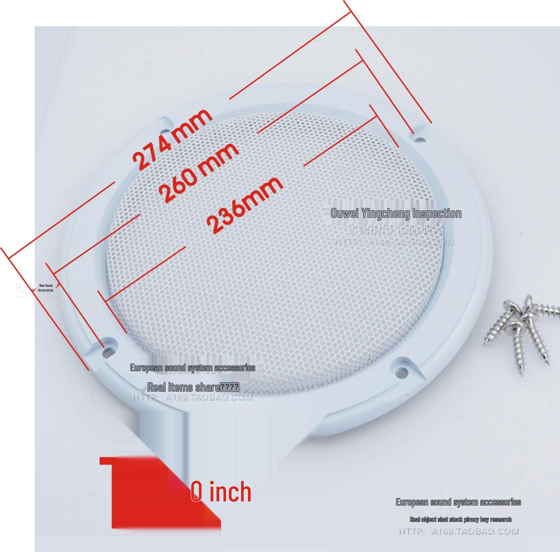 

4-10 Inch White Speaker Grille Cover for Ceiling and Car Speakers
