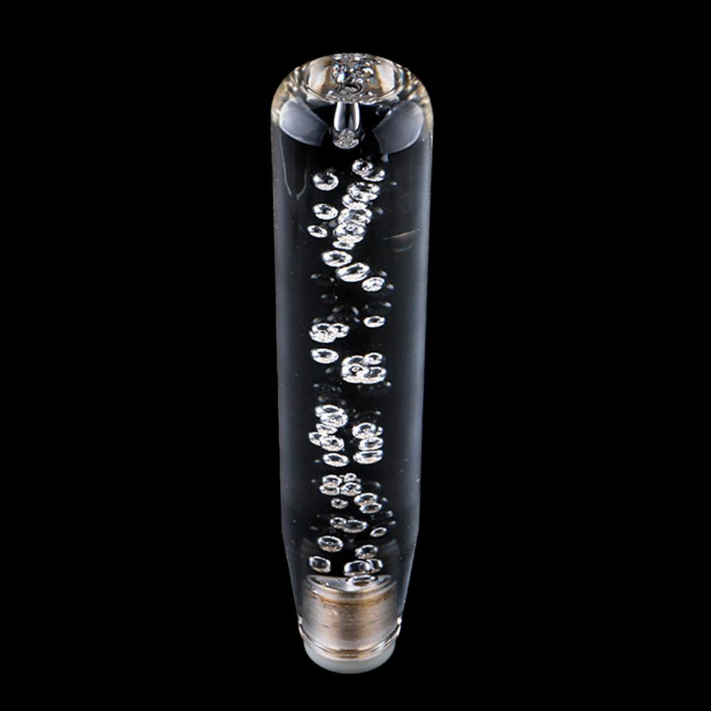 Transparenter Bubble-Schaltknauf Manueller Schalthebelgriff-Stick-Adapter Universal Geeignet für Automodifikationszubehör