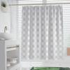 Creative Simple Digital Print Shower Curtain Waterproof Polyester Bathroom Curtain