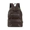 Schultasche Amerikanisches Retro-Design Rucksack Damen Vielseitig Nieten Weiches Leder College-Student Schultasche Pendler Reise Computer-Rucksack