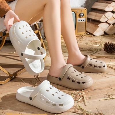 Erwachsene Lässige Einfarbige EVA Sandalen Sommer Luftloch Deodorant Outdoor Schuhe Große Plateausohle Strand Für Frauen Männer Paar Liebende