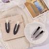 Horquilla Sin Costuras Blanco Negro Lunares Accesorios para Peinar el Cabello Pinzas para el Cabello Acrílicas Uso Diario