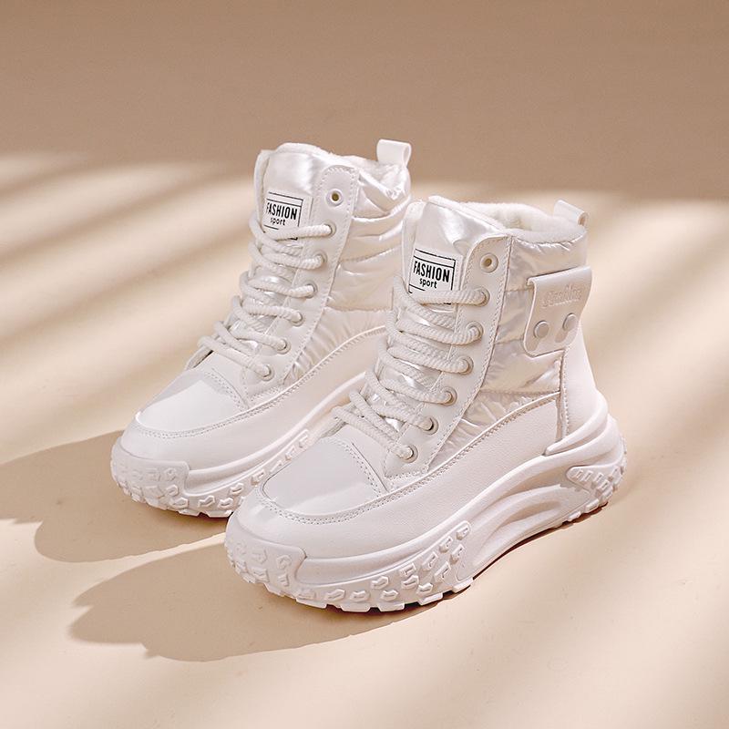 Women's Waterproof Non-Slip Fleece-Lined Snow Boots - Winter 2024 Warmth & Cold Protection