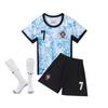 24-25 Portugalsko Venkovní č.. 7 Club Fotbalový dres Dětské oblečení Pánská/Dámská sada Velikost 14-3XL