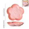 High Temperature Underglaze Ceramic Dinner Plate Gradient Color French Dessert Plate Home Fruit Plate Floral Design