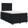 Boxspringbett mit Matratze Schwarz 120 x 190 cm Stoff