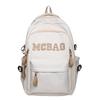 Schoolbag New School Bag Male College Students Large Capacity High School Junior High School Students Fashion Casual Backpack Alphabet Bag