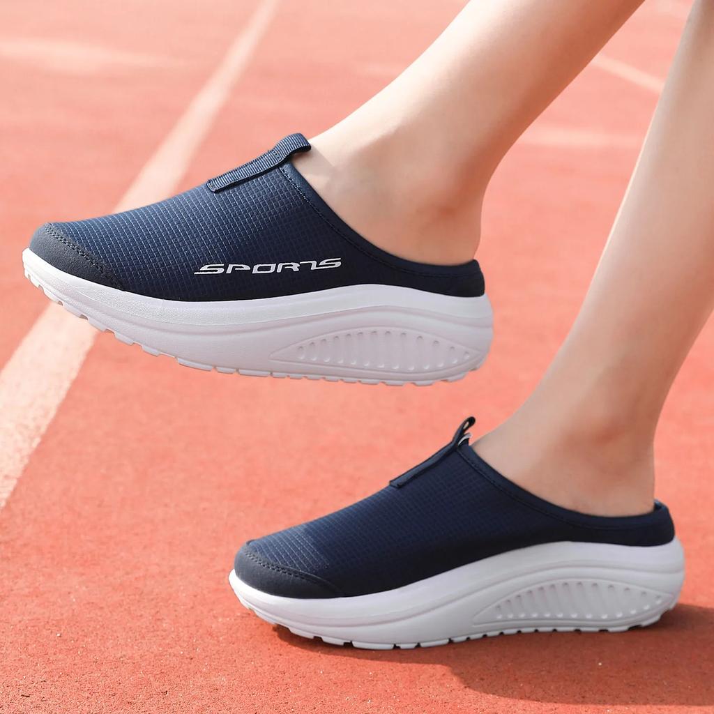 Fashion 2025 New Women's Slippers Personality Half Slippers Fashion Casual Shoes Platform Shoes Light and Comfortable Anti-slip Wear