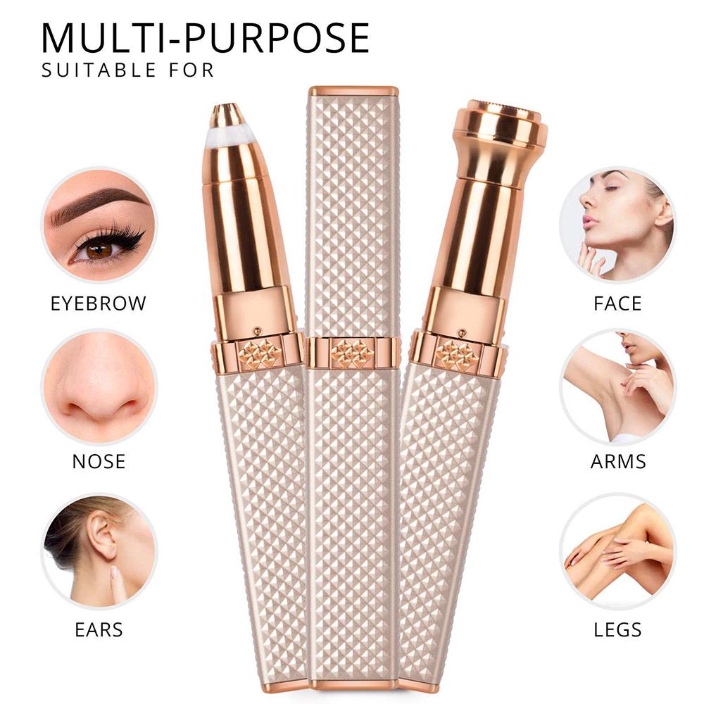 4 In 1 Electric Eyebrow Shaver Makeup Tool Painless Eye Brow Epilator Mini Shaver Razors Facial Hair Remover Tool Women Depilator USB Rechargeable