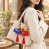 Chinese Style Key Pendant Polyester Fiber Plush Toy Ornament Cute Sheep Plush Doll  Festival Use