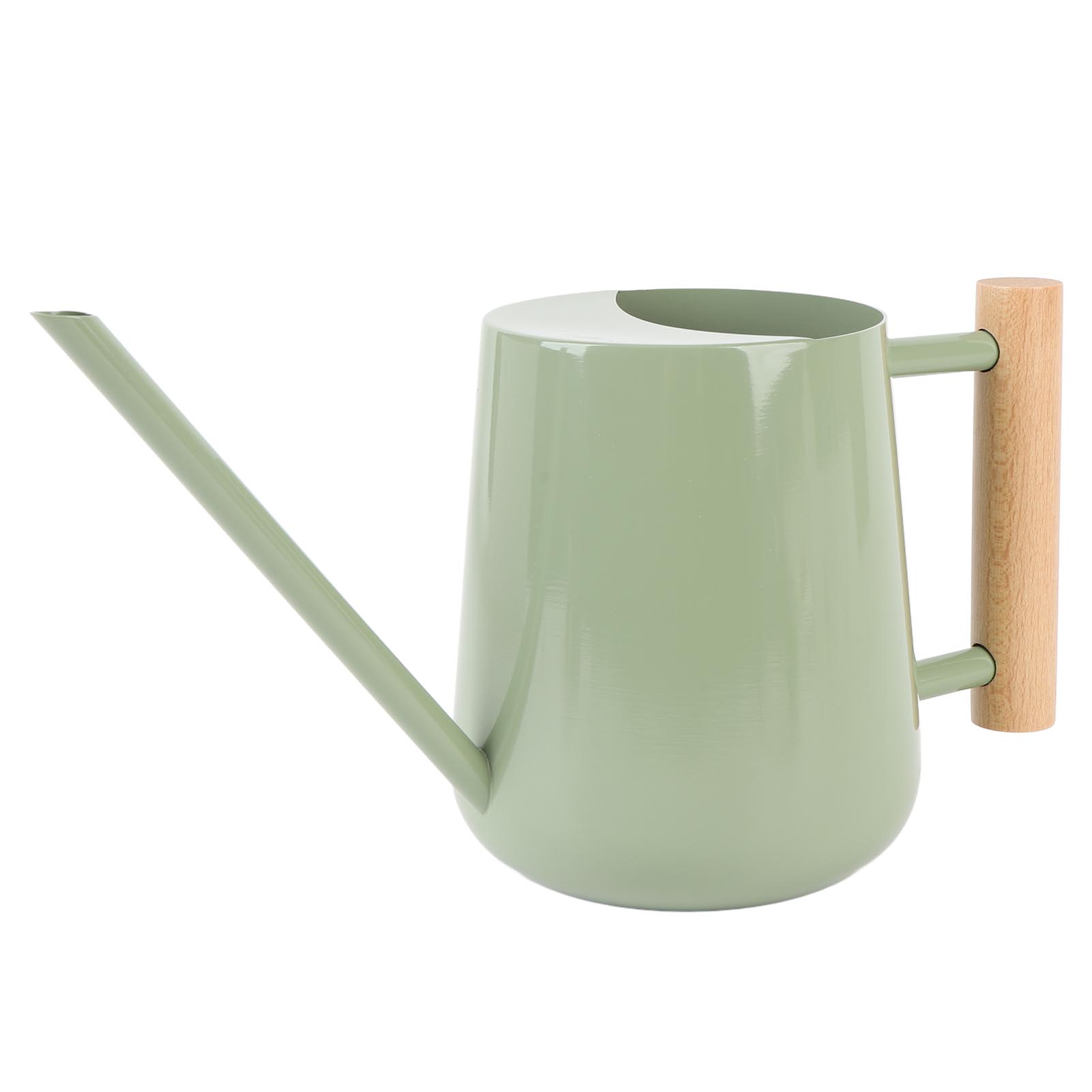 Watering Can Stainless Steel Watering Pot with Wooden Handle for Succulents Plant