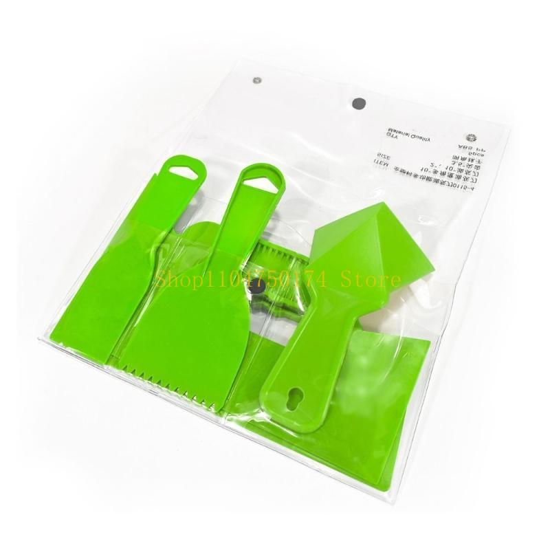 Multiple Size Plastic Putty Scraper Set For Home Improvement Efficient Spackling top sale