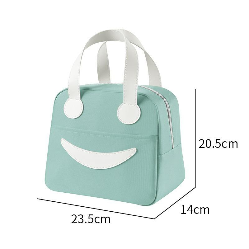 Large Capacity Corduroy Bento Bag for Work and School - Insulated and Portable with Strap