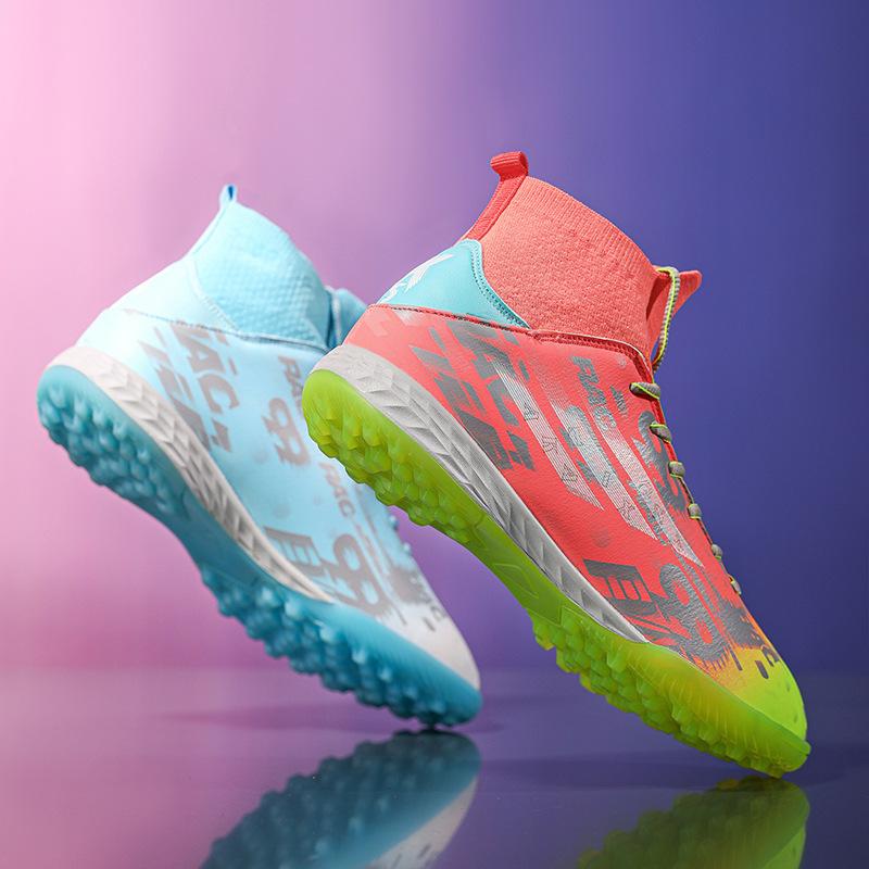 Fußballschuhe Herren High-Top Kurze Stollen Trainingsschuhe für Grundschüler Lange Stollen Jugend Kunstrasen Kinder Training