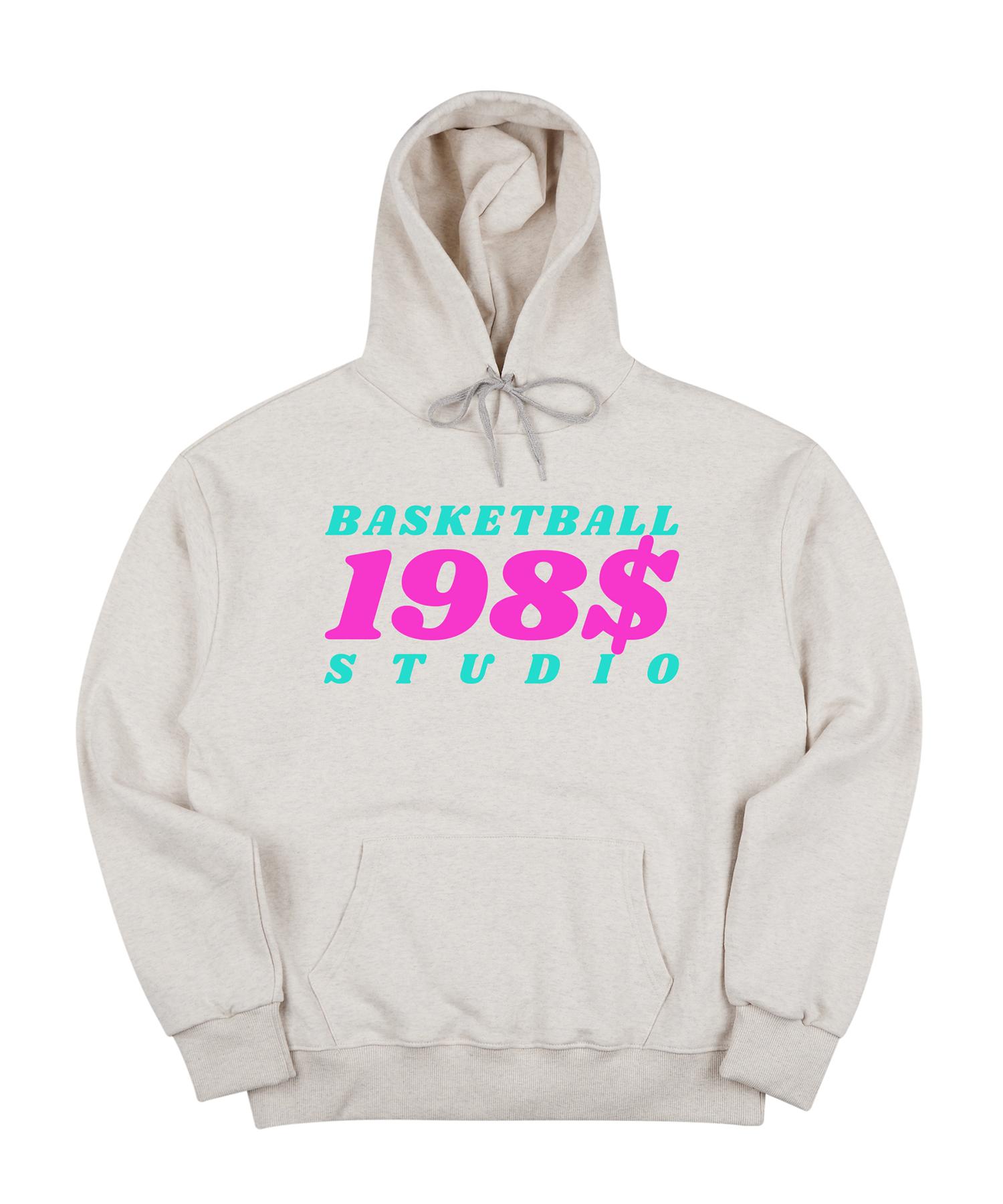 Cream Soda Lab Lab Basketball Oversized Hoodie Oatmeal M