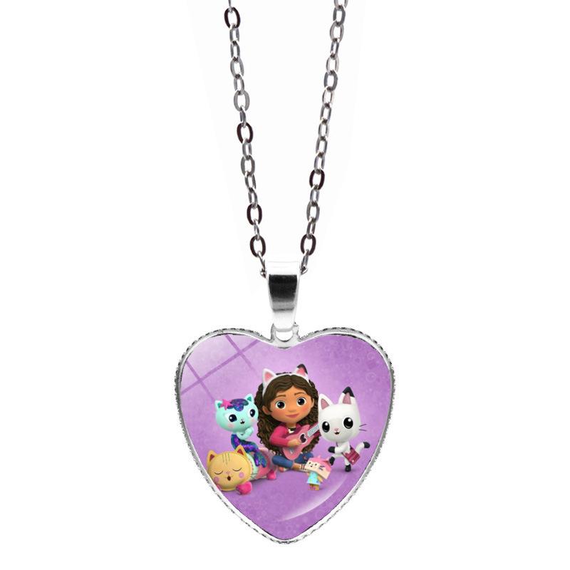 Cute Gabby Dollhouse Necklace Animation Girls Bracelets Choker Kids Present Cosplay Accessories Birthday Party Favor