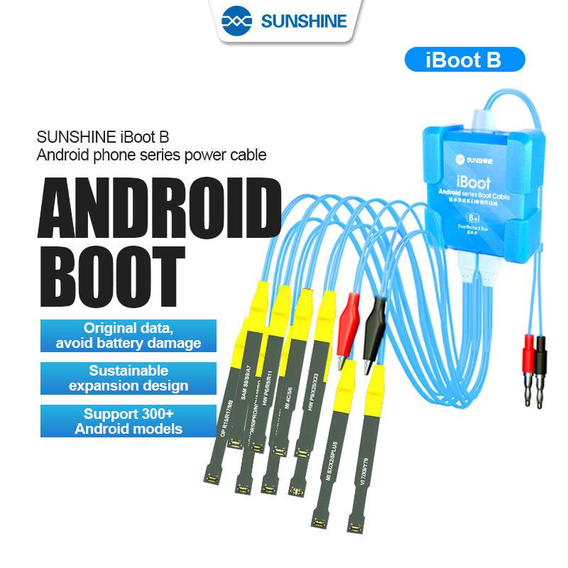 

SUNSHINE IBOOT A for iPhone 6-14 IBOOT B for Android Phone Power Boot Control line Cable Power Test Boot Cable Battery Boot