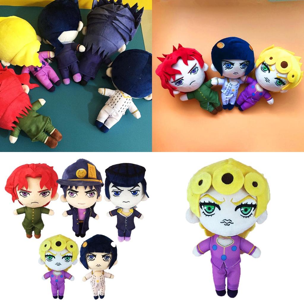 Adorable Jojos Bizarre Adventure Plush Toy Doll Featuring Bucciarati Josuke Giorno Noriaki Giovanna For Kids And Fans