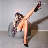 S/Set Sexy Woman Thin Transparent Thigh High Stockings Shinny Retro Medias Club Dance Summer Fashion Ootd Self Pleasure 1D