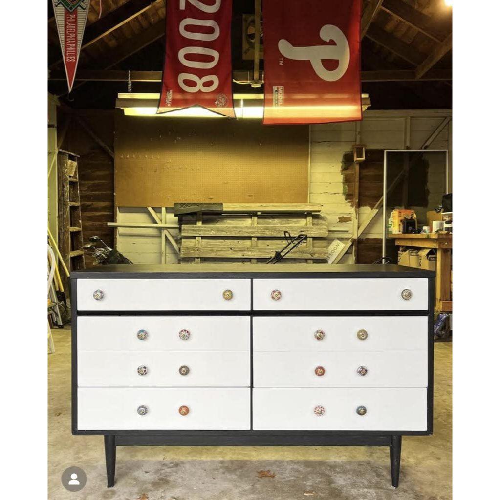 Ceramic Muticolor Mandala Pull Handle and Door Knobs for Cabinets and Cupboards Ceramic Door Handles for Wardrobe - Pack of 30