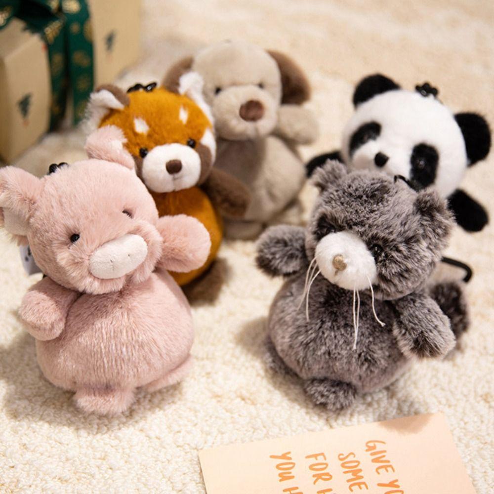 Cats Plush Keychain Lovely Design Zoo Animals Plush Keyring Plush Dolls Pendant  Gift Giving
