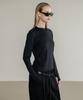 SSIN AND LEE (W) Active Long Sleeve Jersey Top Black