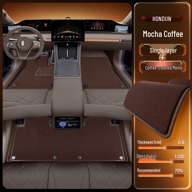 2026 Hongqi S9 TPE Floor Mats: Full Set Interior Carpet for Five Seats