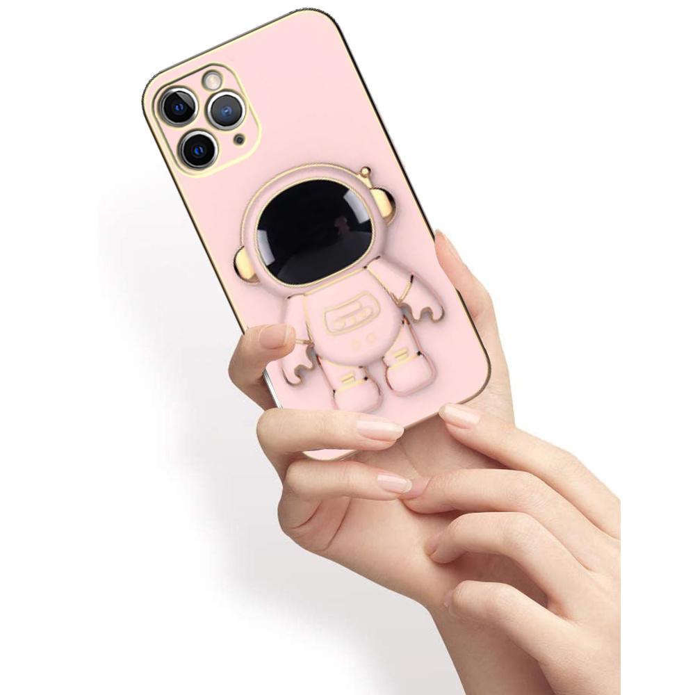 iPhone 13 Pro Max Case, Astronaut, Pink