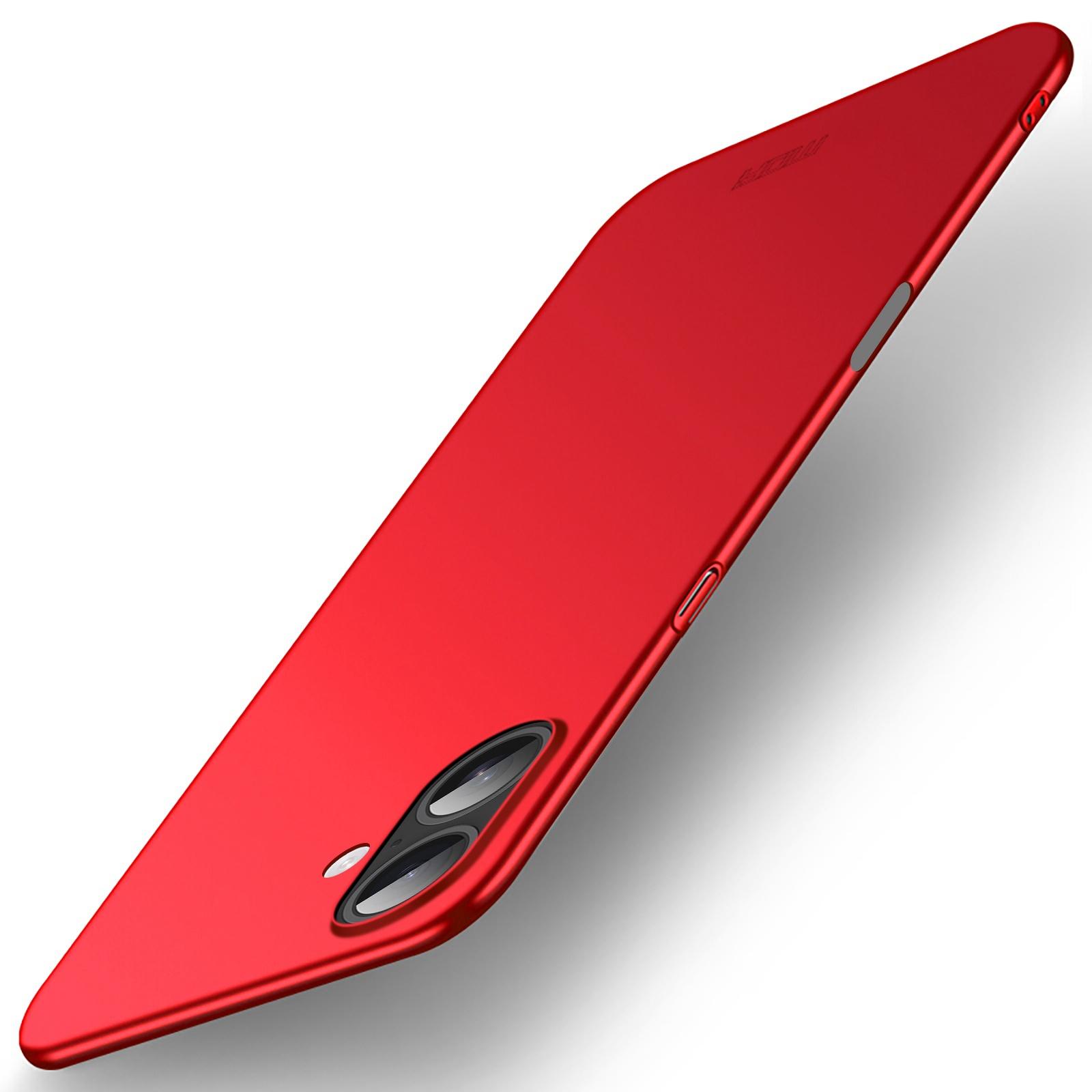 

For iPhone 17 Phone Case MOFI Shield Matte Series Ultra Slim PC Protective Cover Red