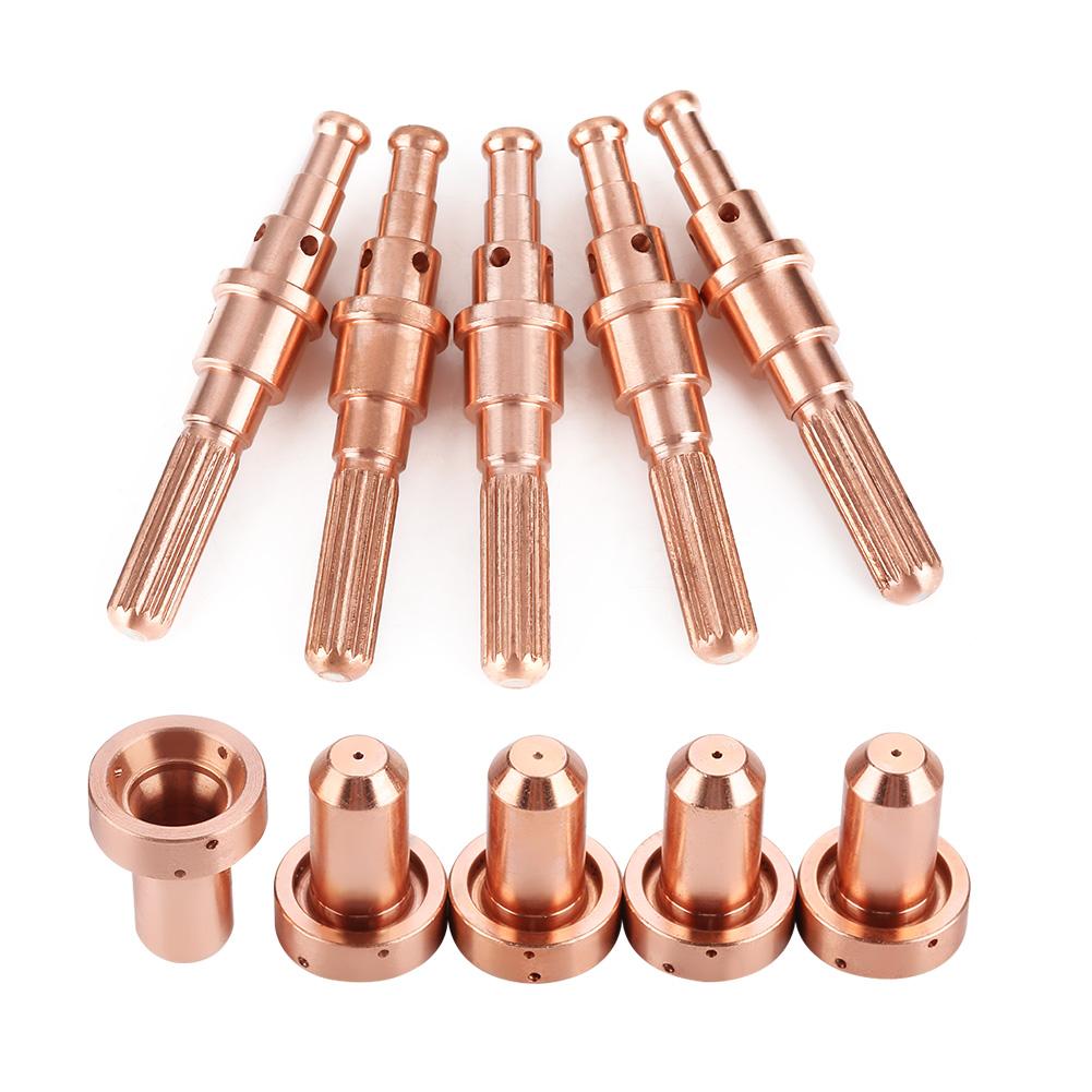 

5pcs Plasma Tip Plasma Torch Consumable 9-8215 Electrode 9-8210 Nozzle Tips for Thermal Dynamics SL60/100 Plasma Torch