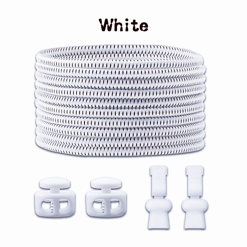 1Pair/3Pair Round Tennis Lazy Laces Without Ties Unisex Elastic Shoelaces Sneakers No Tie Shoe Laces Adult Kids Shoe Accessories