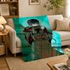 Anime B-Blue Exorcist Throw Blankets Soft Warm Flannel Blanket Bedding For Bed Living Room Home Sofa