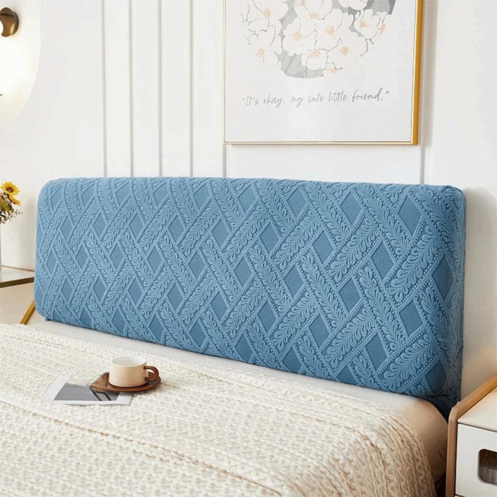 Elastic Jacquard Bedhead Cover All-inclusive Dustproof Bed Head Slipcover Solid Color Non-slip Headboard Cover Home