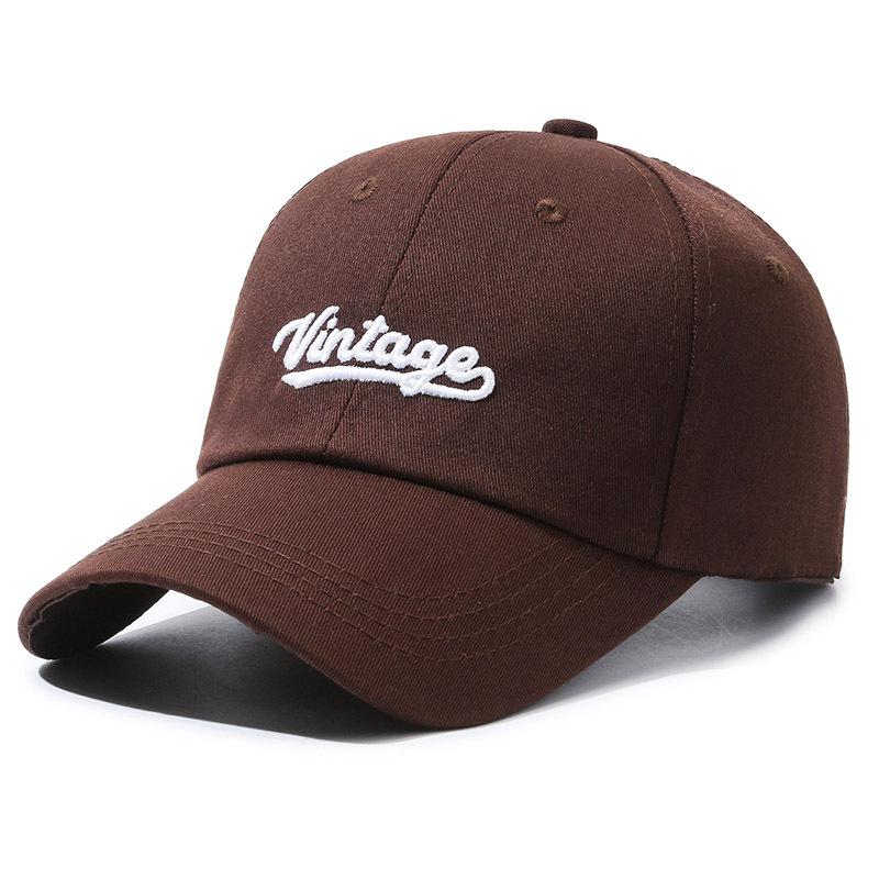 Vintage Embroidery Letter Baseball Cap Outdoor Breathable Peaked Caps Gifts