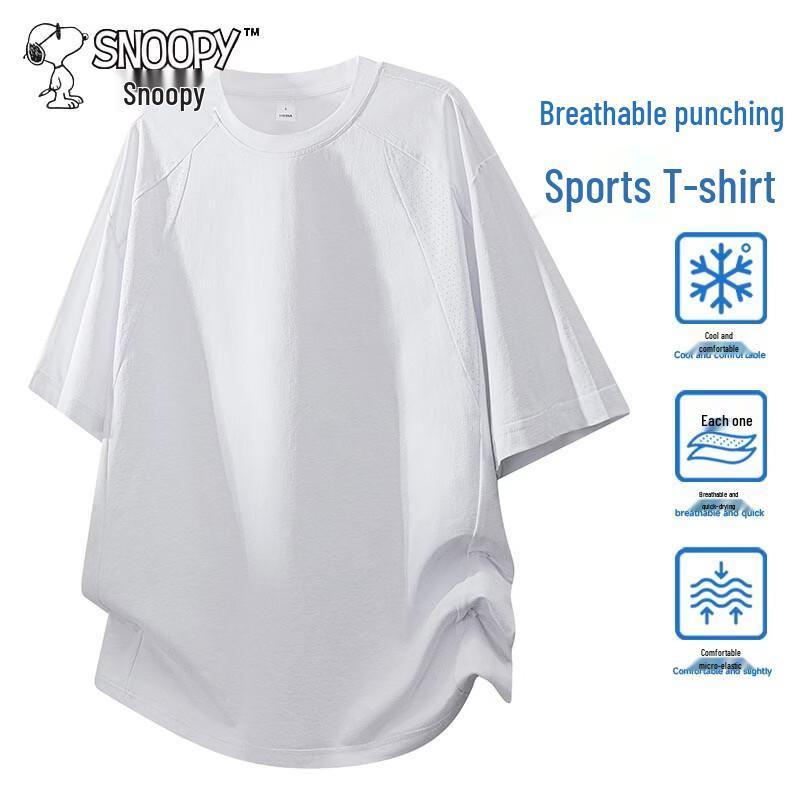 SNOOPY Men s Loose Fit Short Sleeve T-Shirt M