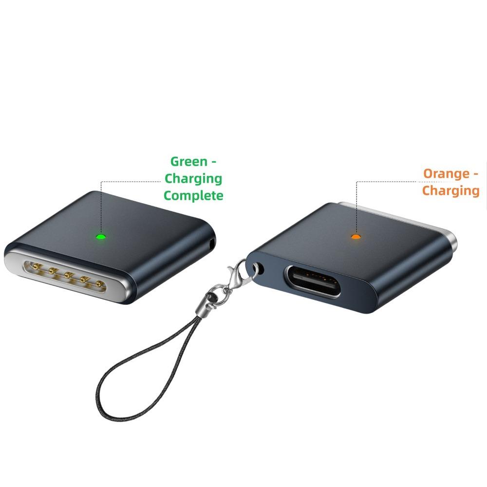 Indicator Light USB Type-C Converter Laptop Connector for MacBook Air/Pro 13 14 15 16 M1/M2/M3/M4