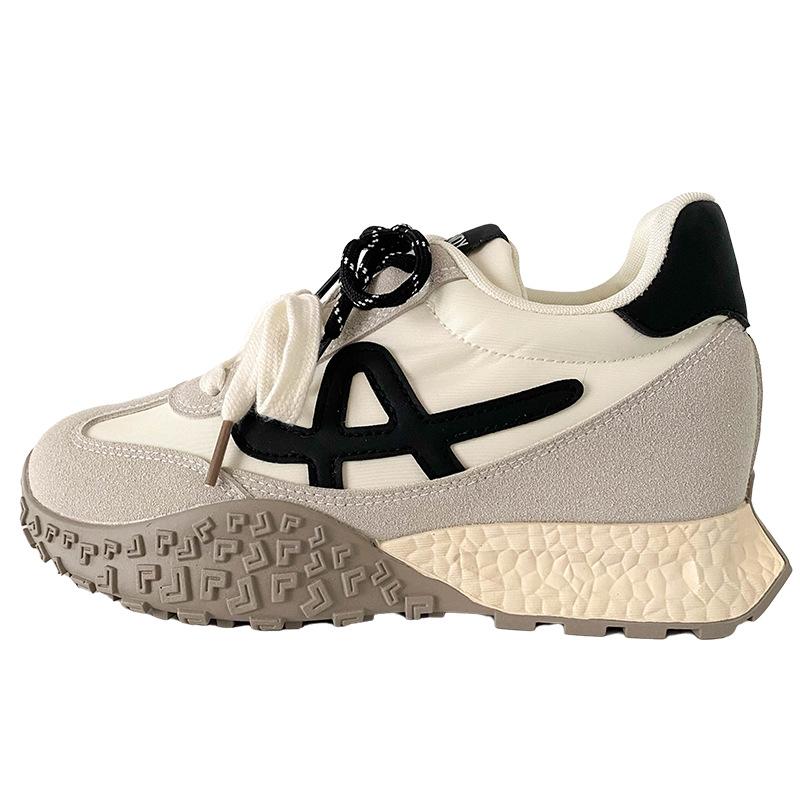 

A9910 latex insole/inner heightening platform dad shoes women s shoes Hong Kong style 2025 new popular casual sports shoes 35