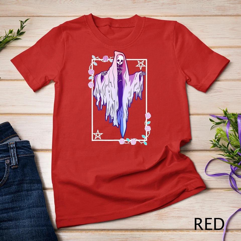 Pastel Goth Ghost Tarot Style T-Shirt Unisex T-shirt 8 XL