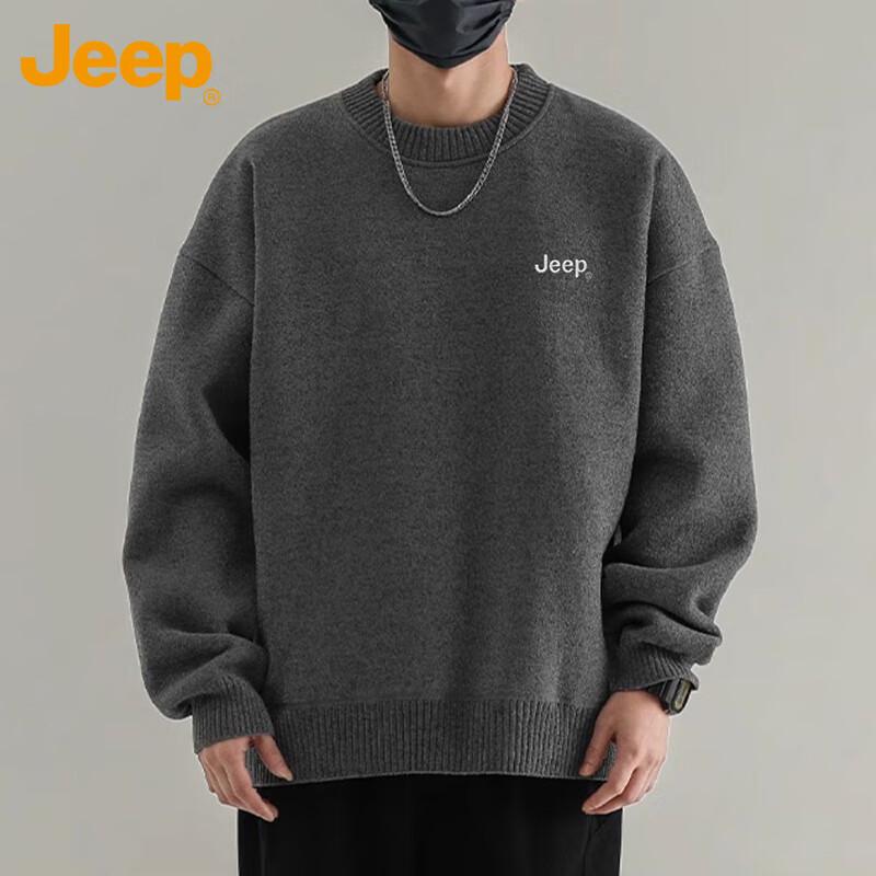 Jeep Men's Fleece Lined Knit Sweater
