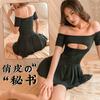 Sex Underwear Hollow Ultra-short Uniform Temptation Perspective Free of Hot Pure Desire