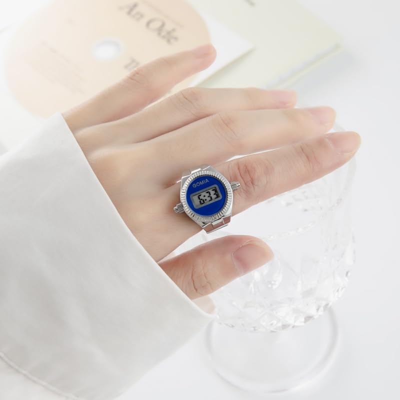 Ring Watch Digital Display Finger Ring Watch Free Size Simple Fashionable Accessory for Men and Women