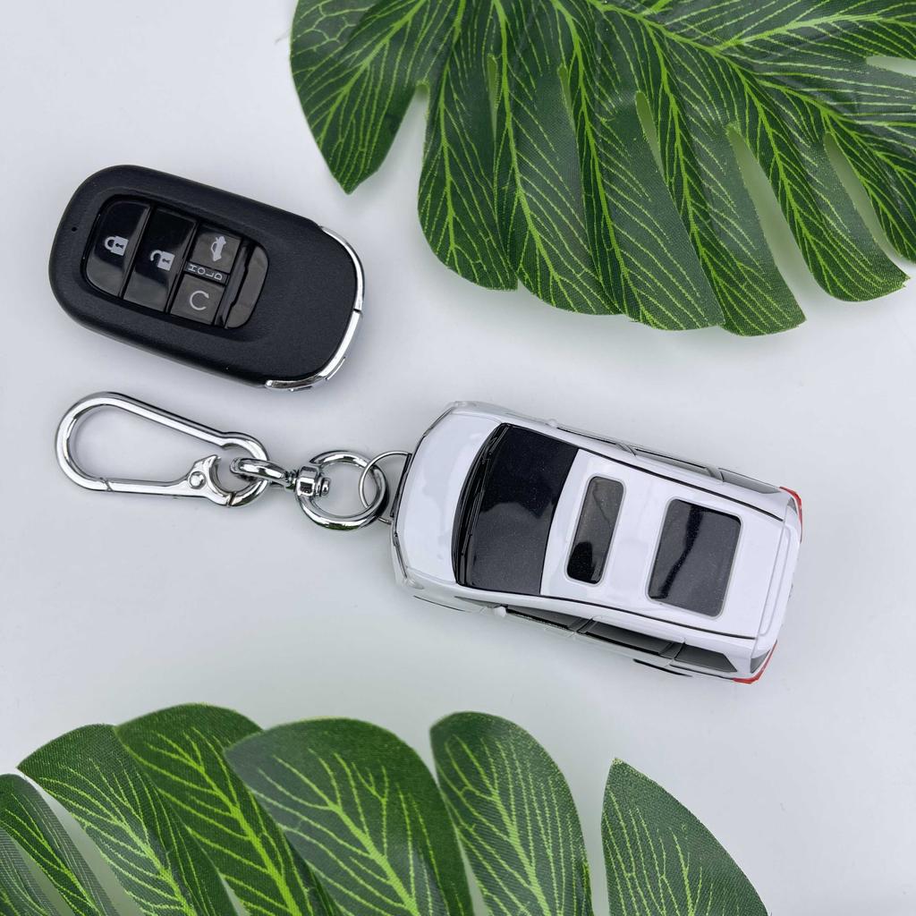 Honda Odyssey için Yaratıcı Anahtar Kılıfı Araba Modeli Anahtar Kılıfı 2 3 4 5 Düğmeli Uzaktan Kumanda Anahtar Kılıfı Çanta Tutucu Fob Anahtarlık Aksesuarları
