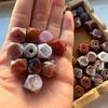 11×12mm Milk Skin Calcified Dragon Scale Agate Beads for DIY Jewelry.