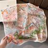 Square Scarf 100% Natural Silk  Women Hairband Foulard High Quality Bandana Scarfves Female Neckerchief Headkerchief Shawl Wrap