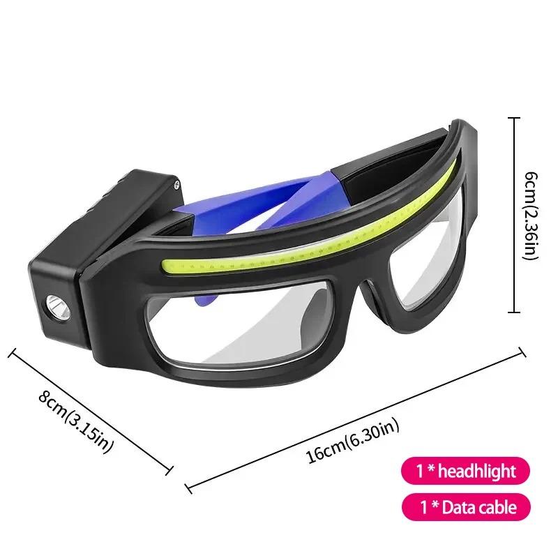 Outdoor Headlight with 90 Degree Adjustment 5 Lighting Modes Wave Sensor Technology Waterproof High Brightness for Security